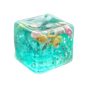 Aoduoyaya Squishy Ocean Snowflake Blocks Stress Relief Ice Cube Soft Sensory Slow Rebound Fidget Toy