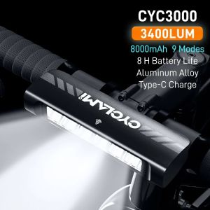 2026 Bicycle Light 8000mAh EOS610 640 Bike Light Waterproof Flashlight USB Charging MTB Road Cycling Lamp Bicycle Light Accessories
