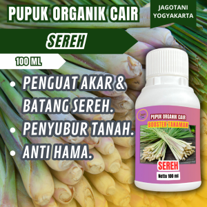 Pupuk Organik Cair Tanaman Sereh 100 Ml Percepat Masa Tumbuh Lebat Subur By Jagotani Yogyakarta