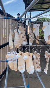 เท้า ราวตากผ้า ราวหนีบถุงเท้า ไม้แขวนถุงเท้า สำหรับตากผ้าขนหนู เสื้อชั้นใน เสื้อผ้าเด็ก หมวก ถุงมือ