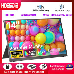 HOESD.a 14 inch 15.6inch Portable Monitor IPS 400cd/m2 USB-C Gaming Monitor For PC PS3/4/5 Switch Xbox Laptop Mini Pc