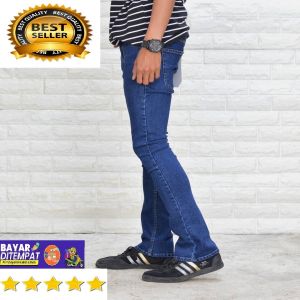 diskon besar-besaran celana panjang jeans boot cut pria atau cutbray / celana panjang cutbray bahan adem dan lembut