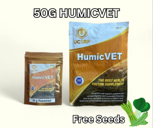 50g Humicvet Repacked - Original Super Growth Booster Vitamins Supplement Feed for Pigs Chickens Fish Dogs Pets -NPK