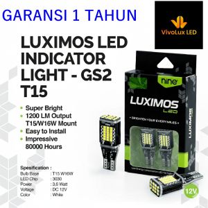 LAMPU LED T15 48 MATA LUXIMOS GS2 LAMPU MUNDUR SENJA MOBIL CSP EXTREME BRIGHT