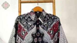Baju Batik Aluna Pria Mewah Keren untuk Pesta Pernikahan Lengan Panjang Kualitas Premium full furing PCW 104