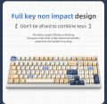 XINMENG X98 Pro คีย์บอร์ดไร้สาย Mechanical keyboard  โครงสร้าง gasket 3 โหมด. 
