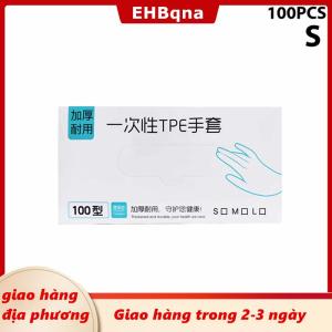 [COD] EHBqna 3PF Ship within 24 hours 50 100Pcs Cao Su Miễn Phí Găng Tay TPE Găng Tay Dùng Một Lần Trong Suốt Không Trượt Axit Làm Việc An Toàn Thực Phẩm Cấp Hộ Gia Đình Làm Sạch Găng Tay