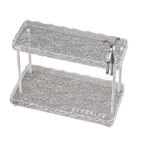 H ighlooking light luxury water corrugated doublelayer storage rack plastic storage box