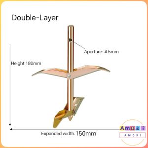 Amoki【Ready in Stock】 Ground Anchor Metal Sturdy Hook Ground Anchors Durable Single/Double-Layer Fixers For Greenhous