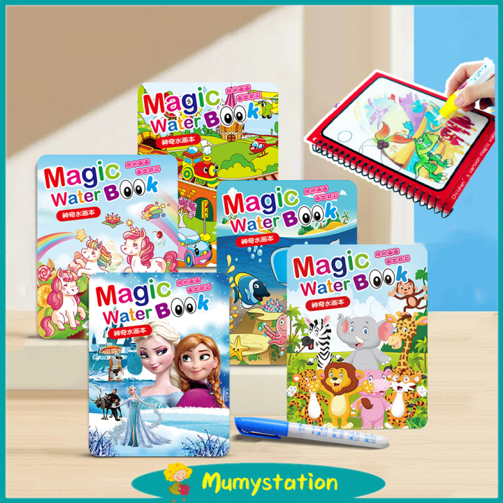 Mumystation Book Kids Magic Water Book Colouring Drawing Book