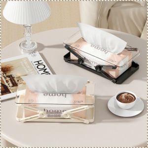 Tissue Box Durable Liftable Extractor Automatic Retractable Spring High-value Color Scheme Delicate