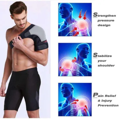 【Ready Stock】Shoulder Brace for AC Joint & Tendinitis，Shoulder Support for Pain Relief & Injury Prevention Compression Ice Pack Wrap Shoulder Support Rotator Cuff Brace for Women & Men