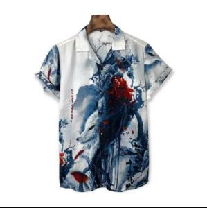 Kemeja Pria Vintage Kasual Retro Pria Kemeja Vintage Pria Kasual Rayon Viscos