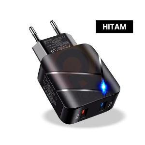 NANVAN NVN-PTC05 BATOK KEPALA CHARGER FAST CHARGING DUAL USB QUALCOMM 3.0 WITH BODY LAMP DESIGN