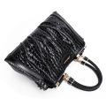 Aidrani   New Women's Crocodile Pattern Lacquer Leather Handbag High end Fashion Versatile Cowhide Commuter Bag. 