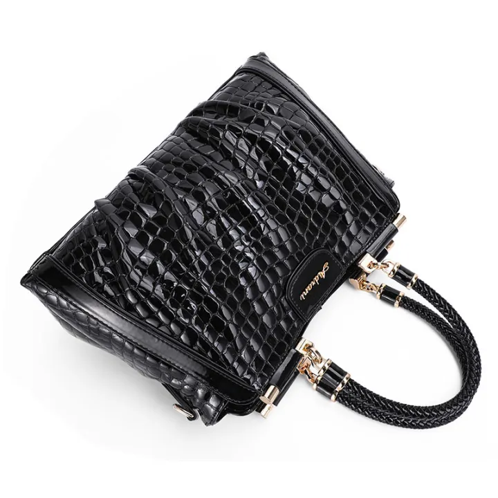 Aidrani%20%20%20New%20Women's%20Crocodile%20Pattern%20Lacquer%20Leather%20Handbag%20High%20end%20Fashion%20Versatile%20Cowhide%20Commuter%20Bag%20-%20Image%208
