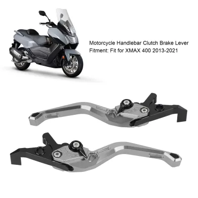 KIMISS Clutch Brake Lever Adjustable Durable Ergonomic Handle for Xmax 400 2013-2021 (Silver)