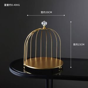 Nampan Baki Tempat Perhiasan Gold Luxury Iron Tray Makeup Organizer