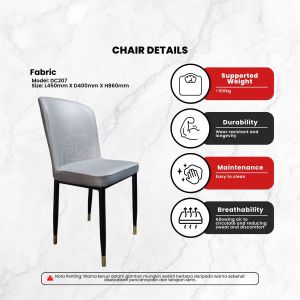 [FREE INSTALLATION] BETTY FURNITURE SKY Elegant Marble-Top Round Dining Table Set with 6 Upholstered Chairs