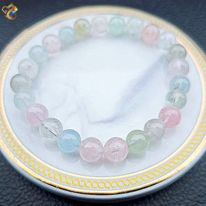 Premium Grade Colorful Ice Cream Morganite Bracelet