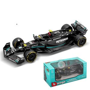 Bburago 1:43 F1 2023 Ferrari SF23 #16 Charles Leclerc RB19 #1 Max Verstappen W14 RB18 W13 Model Mobil Balap Paduan Simulasi