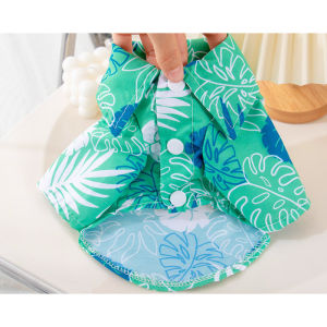 Pet Beach Leaf Shirt Hawaiian Dog Cat Clothes