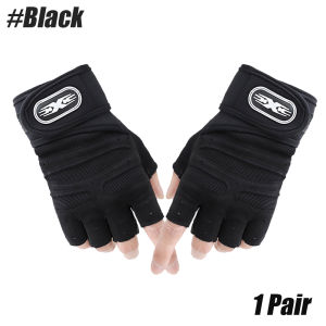 1Pair Workout Gloves Antislip Weight Lifting Gym Gloves Superior Grip & Palm Protection for Gym Fitness Training Cycling