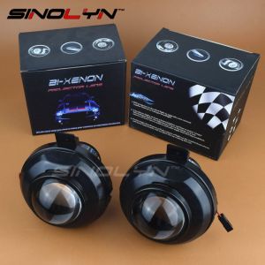 SINOLYN Waterproof HID Bixenon Fog lights Spot Lights For Chevrolet Cruze/Orlando/Trax/ Antara Projector Lens Driving Lamps Retrofit