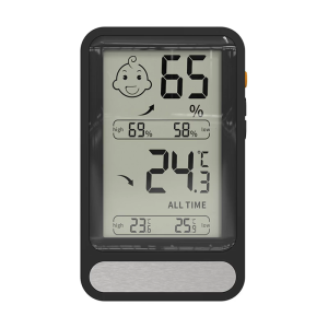 Large LCDs Display Digital Indoor Thermometers Hygrometer With Comfort Face Backlight And Temperature Memory Function