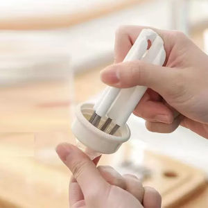 Cọ Silicon Vệ Sinh Ly Cốc Bình Sữa Cọ Rửa Cán Dài Bàn Chải