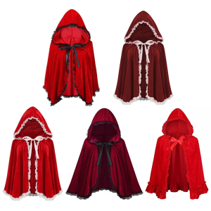 เสื้อคลุมลูกไม้หรูหราสำหรับชายหญิงงานเลี้ยงคริสต์มาสและงานรื่นเริงเสื้อนอกใส่ได้ทั้งชายหญิง