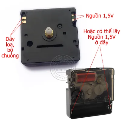 Máy đồng hồ nối dây chuông dây loa (kim trôi máy POWER)