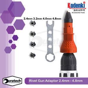 Kodenki Rivet Gun Adaptor Adapter Konverter Paku Rivet Rifet Dari Mesin Bor - Alat Converter Mesin Bor Menjadi Mesin Rivet Seling Sling Paku Rivet - Alat Rivet Tang Rivet Ripet Sambung Konverter Bor Rivet Gun Adapter Tang Rivet Keling Kling Aluminium