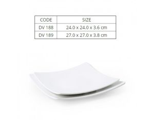 [HCM]Dĩa Nhựa Vuông Horeaca Melamine