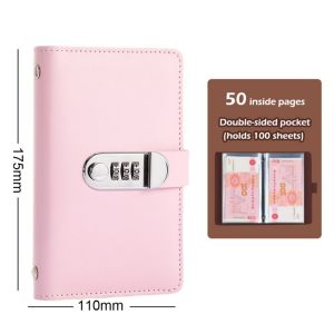 Envelope Challenge Binder & Receipt Organizer A6 Cash Saving Book Money Saving Challenge 100 Sheets