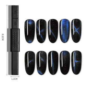 Nam châm hút sơn mắt mèo  Thanh nam châm tròn vuông  hoa làm mắt mèo nail