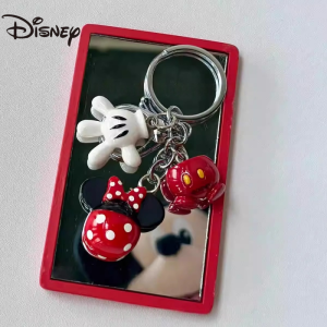 Disney Key Chain Minnie Mickey Mouse Anime Character Accessories Lovely Key RingsCartoon Kawaii Bag Pendant Creative Gifts