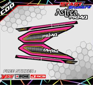 STRIPING VARIASI ASTREA HONDA PRIMA / STICKER LIST MOTOR ASTREA PRIMA
