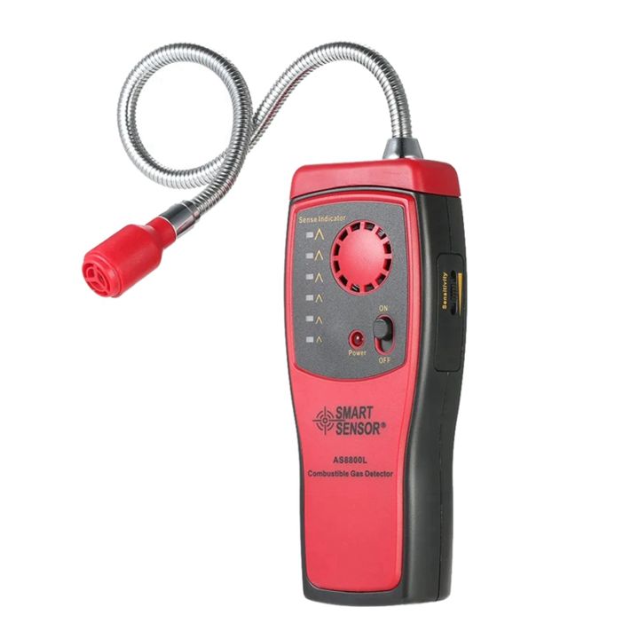 Detector de fuga de gas combustible, gas natural, metano, propano