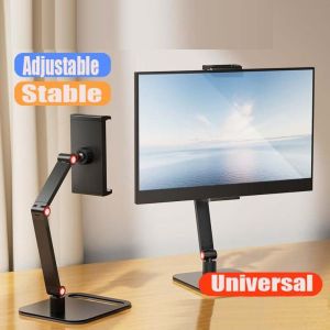 SWIFTTIDE ปรับได้ปรับได้ ที่วางจอภาพ ° หมุนได้360องศา พับเก็บได้ ขาตั้งแท็บเล็ต ขยายได้ขยายได้ ตัวยึดแท็บเล็ต สำหรับ12-17in