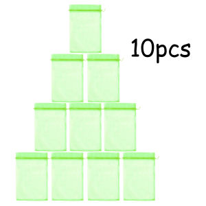 Alat pembungkus buah di pohon 10/50pcs kantong jaring buah kantong jaring pembungkus buah Melindungi Tanaman dari Burung