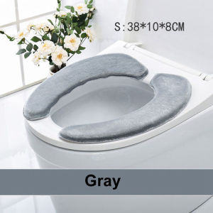 XUANY Soft Thicken Warm Home Decoration Toilet Lid Cover Bathroom Accessories Toilet Seat Cover Toilet Mat Lid Pad Seat Case