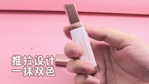 2 in 1 Eyeshadow Makeup Stick Stereo Gradient Shimmer Double Color Eye Shadow Pen Waterproof Easy to Wear