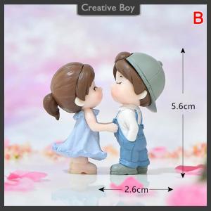 [Creative] Dancing couple Miniature Desktop Home Decor Cake Ornament Gifts Dollhouse