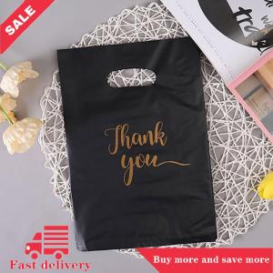 [COD] 10Pcs Mini Thank You Plastic Gift Bags Reusable Party Bags Plastic Gift Bag For Birthday Thanksgiving Christmas Gift Bag