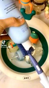 Sikat Pembersih Botol Susu Bayi 3in1 & Pembersih Botol Bayi MULTIFUNGSI Bahan Silikon BPA Free