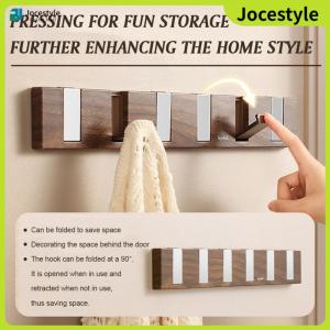 [Jocestyle] Wall Key Holder 6 Foldable Hooks Multi-Function Heavy Duty for Laundry Bedroom