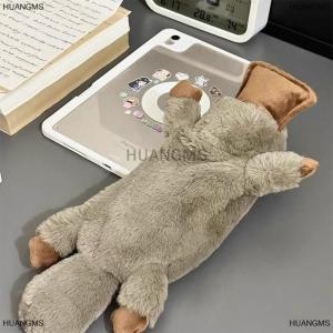 [COD] HUANGMS Cute Platypus Pencil Case Cosmetic Bag Plush Pen Pouch Large Capacity Storage Bag School Supplies Stationery Box Desktop Storage Bag