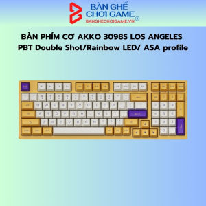 Bàn phím cơ Akko 3098S Los Angeles (PBT Double Shot/Rainbow LED/ ASA profile)