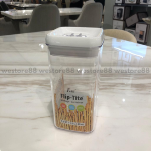 WEO IF9245 Toples makanan kering persegi akrilik dg tutup uk20.3cm